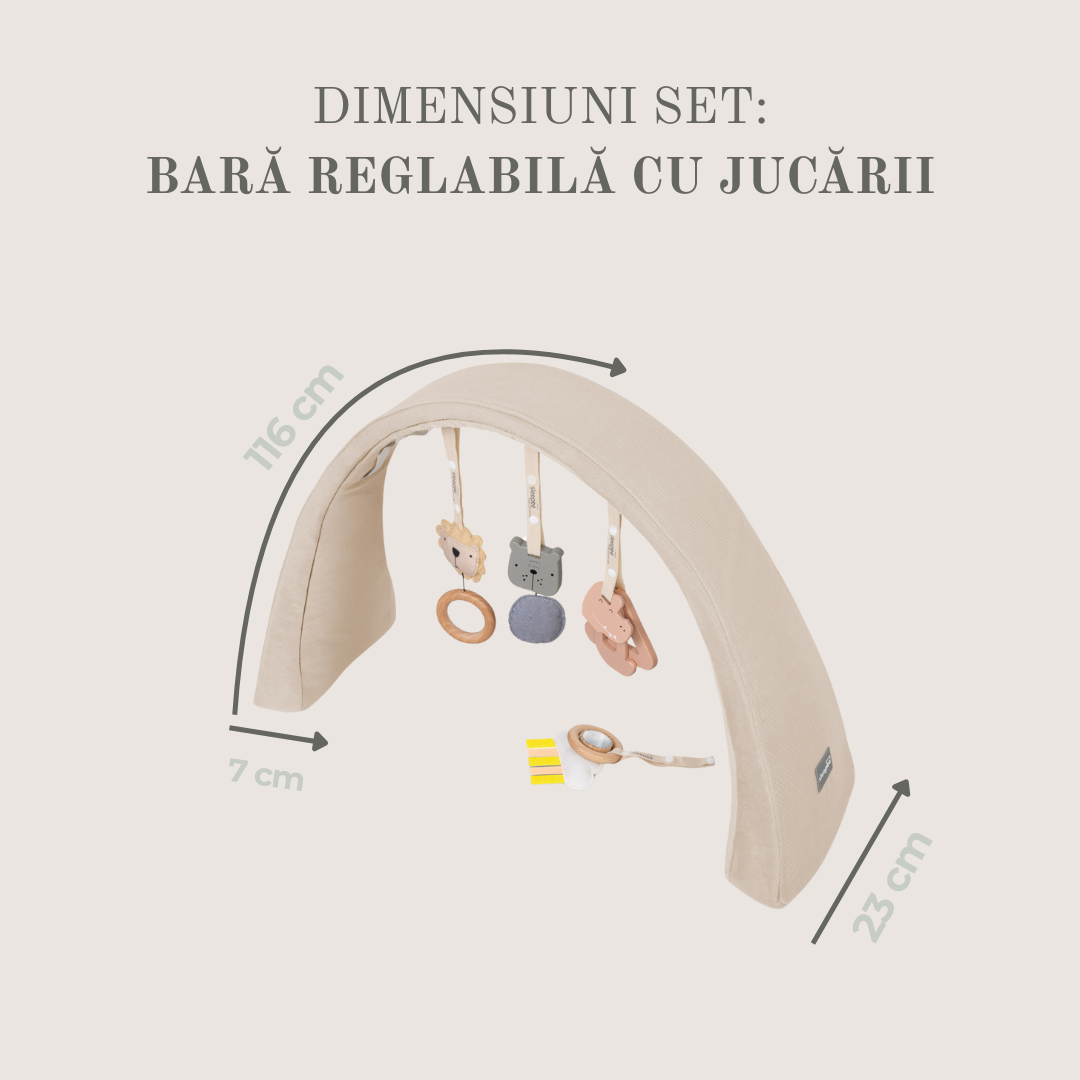 Baby Nest Modular cu Arcada de jucarii si Aparat sunete Sleepee