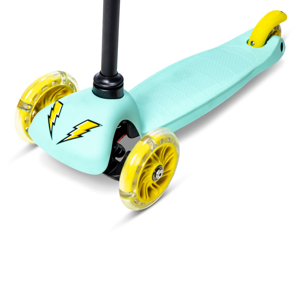 Trotineta cu 3 roti Neon Bolt cu roti LED si Lean-to-steer