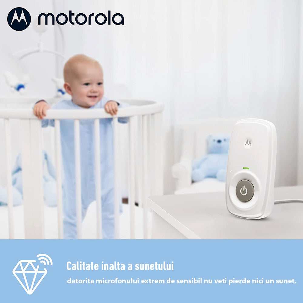 Audio monitor digital Motorola AM24 DECT cu ecran 1,5 inch