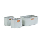 Set 3 cosuri depozitare Childhome 21x14x10 cm 14x10x10 cm Gri