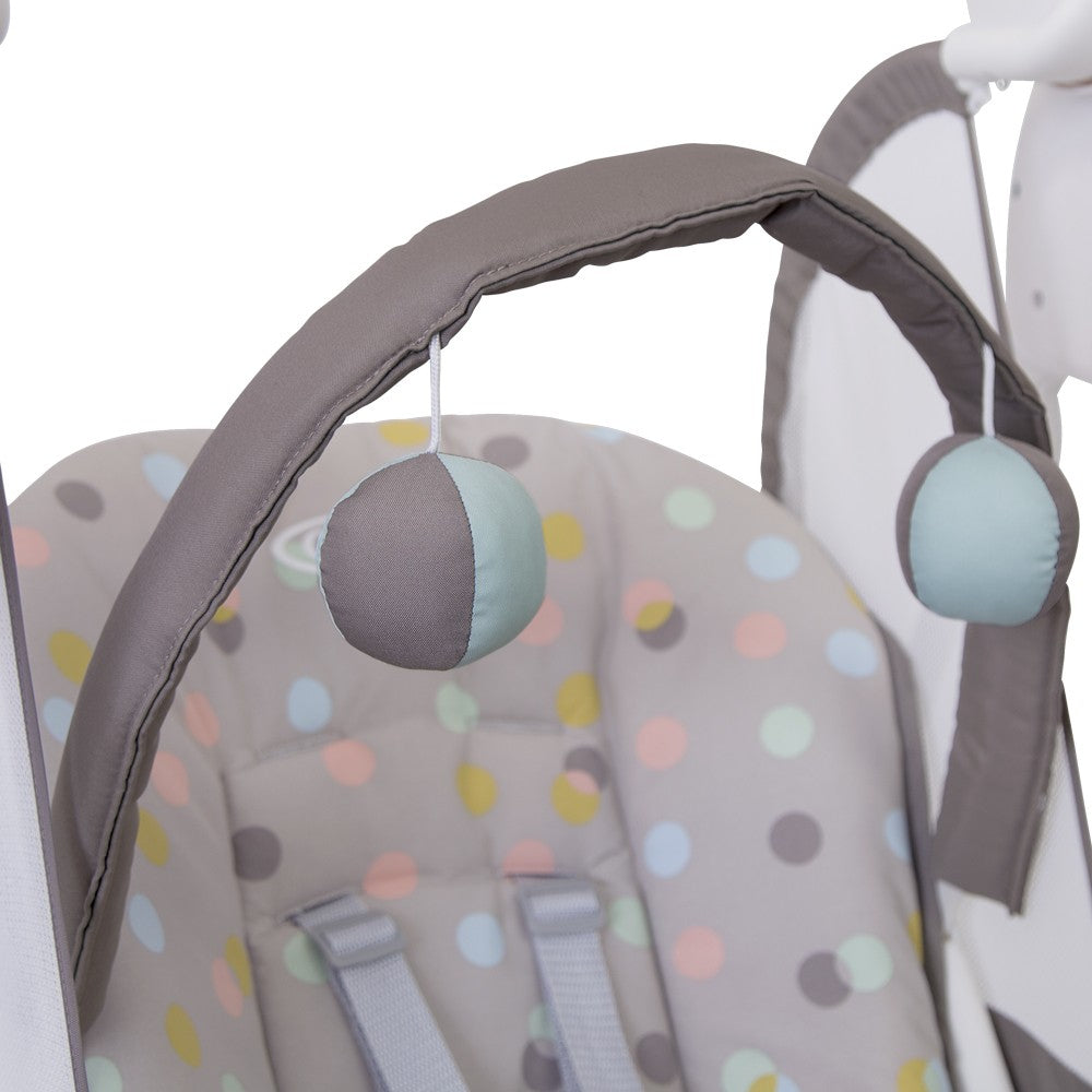 Balansoar Graco Baby Delight Confetti Grey – detaliu