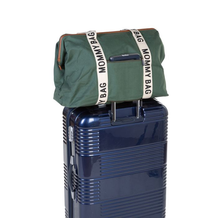 Geanta de infasat Childhome Mommy Bag Signature Verde