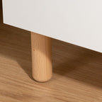 Comoda Childhome Wonder White 137x75x93 cm cu masa de infasat