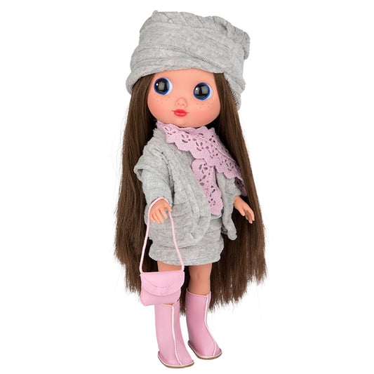 Papusa Arias Dunya Elegance 38 cm Gri Pink