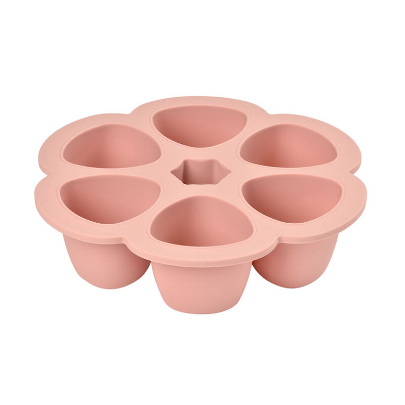 Recipient ermetic silicon multiportii 6x90 ml Beaba Old Pink