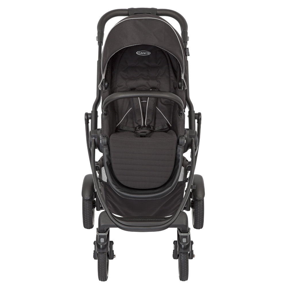 Carucior Graco Evo XT cu roti off-road si parte sport reversibila