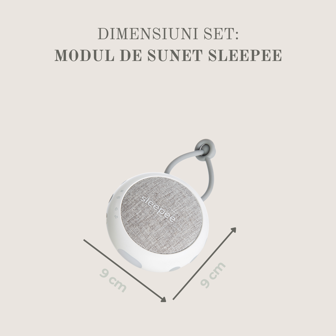 Baby Nest Modular cu Arcada de jucarii si Aparat sunete Sleepee