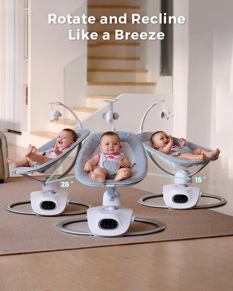Leagan electric bebe Momcozy CocoSway 3D-Motion