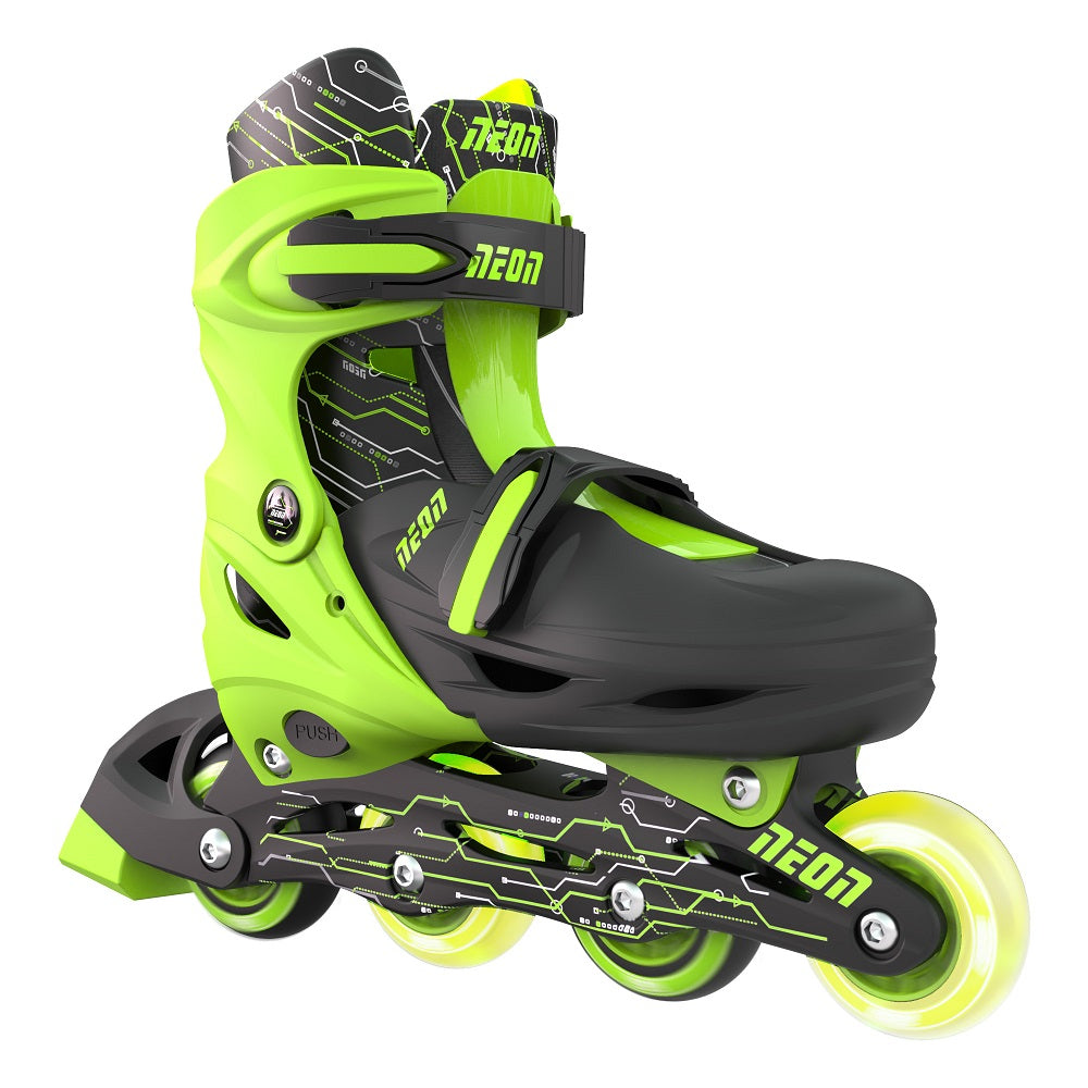 Role 2 in 1 Neon Combo Skates Reglabile 34-37 Green