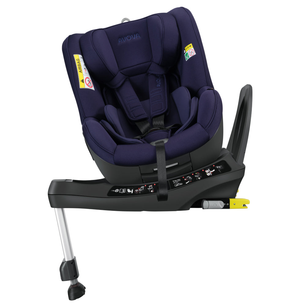 Scaun auto Avova Sperber-Fix 61 Atlantic Blue – vedere din unghi lateral