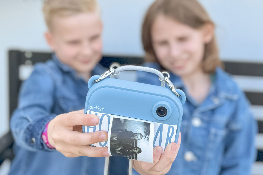 Aparat foto digital pentru copii cu functie de printare instant- Hoppstar Artist