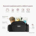 Hip seat Momcozy cu suport lombar, Negru