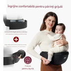 Hip seat Momcozy cu suport lombar, Negru, imagine 3