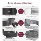 Hip seat Momcozy cu suport lombar, Negru