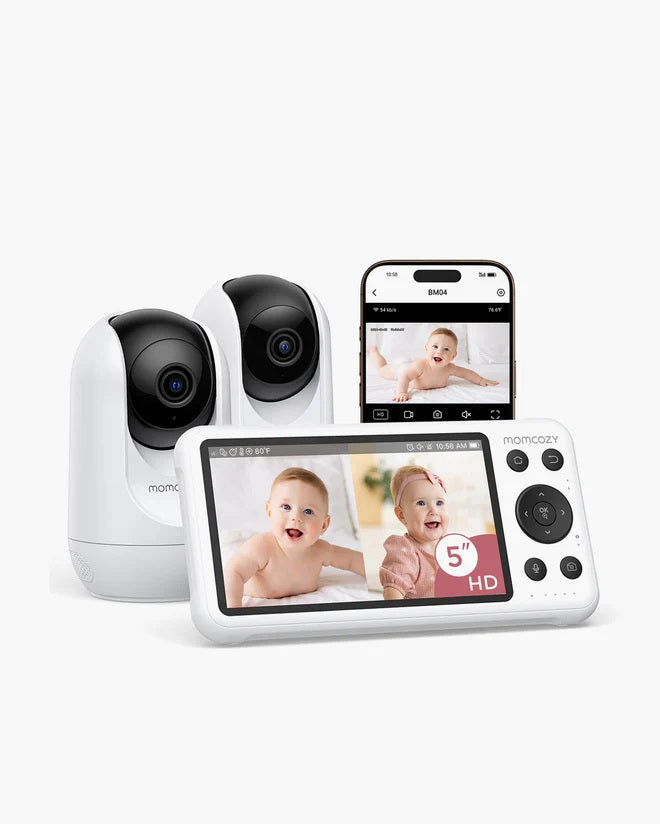 Baby Monitor Video 5 Inch Momcozy BM04 Dual Mode WiFi si Fara WiFi