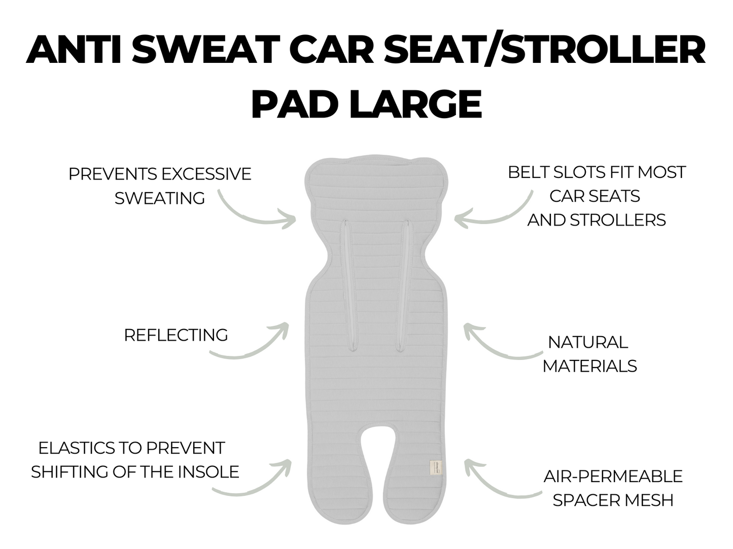 Insert ANTITRANSPIRATIE 3D pentru Carucior parte sport Sleepee