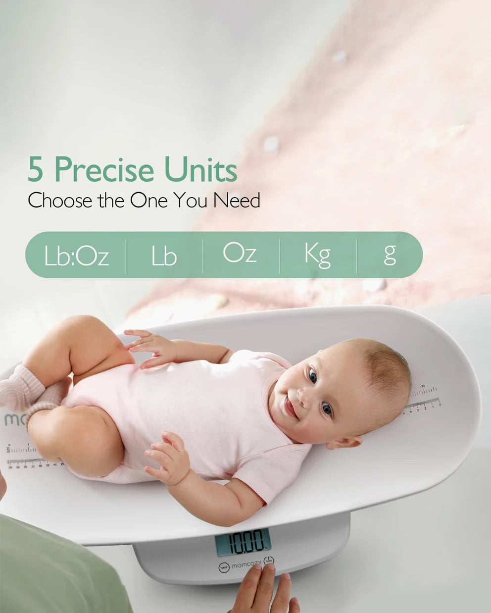 Cantar Multifunctional Bebe Momcozy Greutate si Lungime 0-150 kg