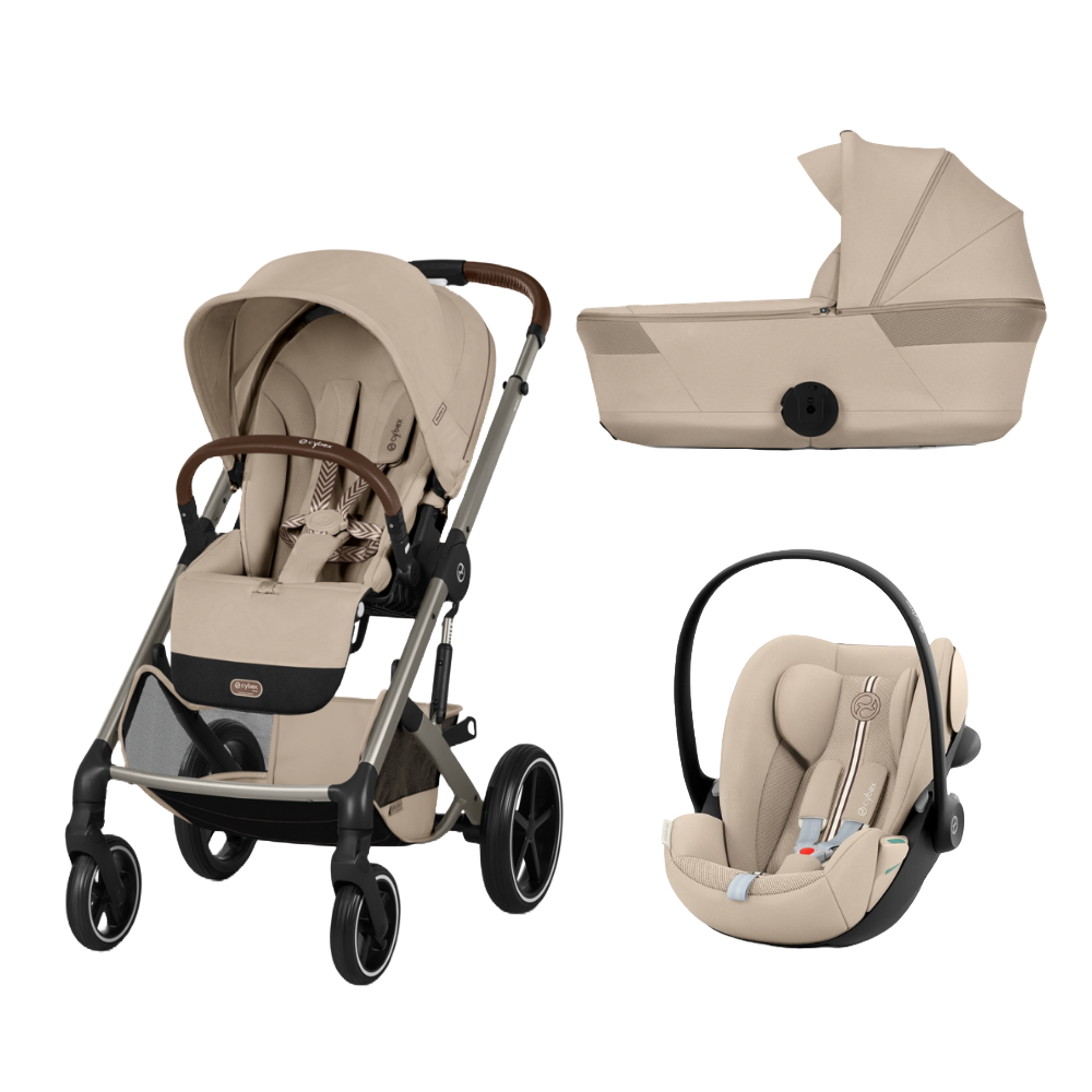 Pachet Cărucior 3 in 1 Cybex Balios S Lux Landou Scoică Cloud G3 i-Size Plus