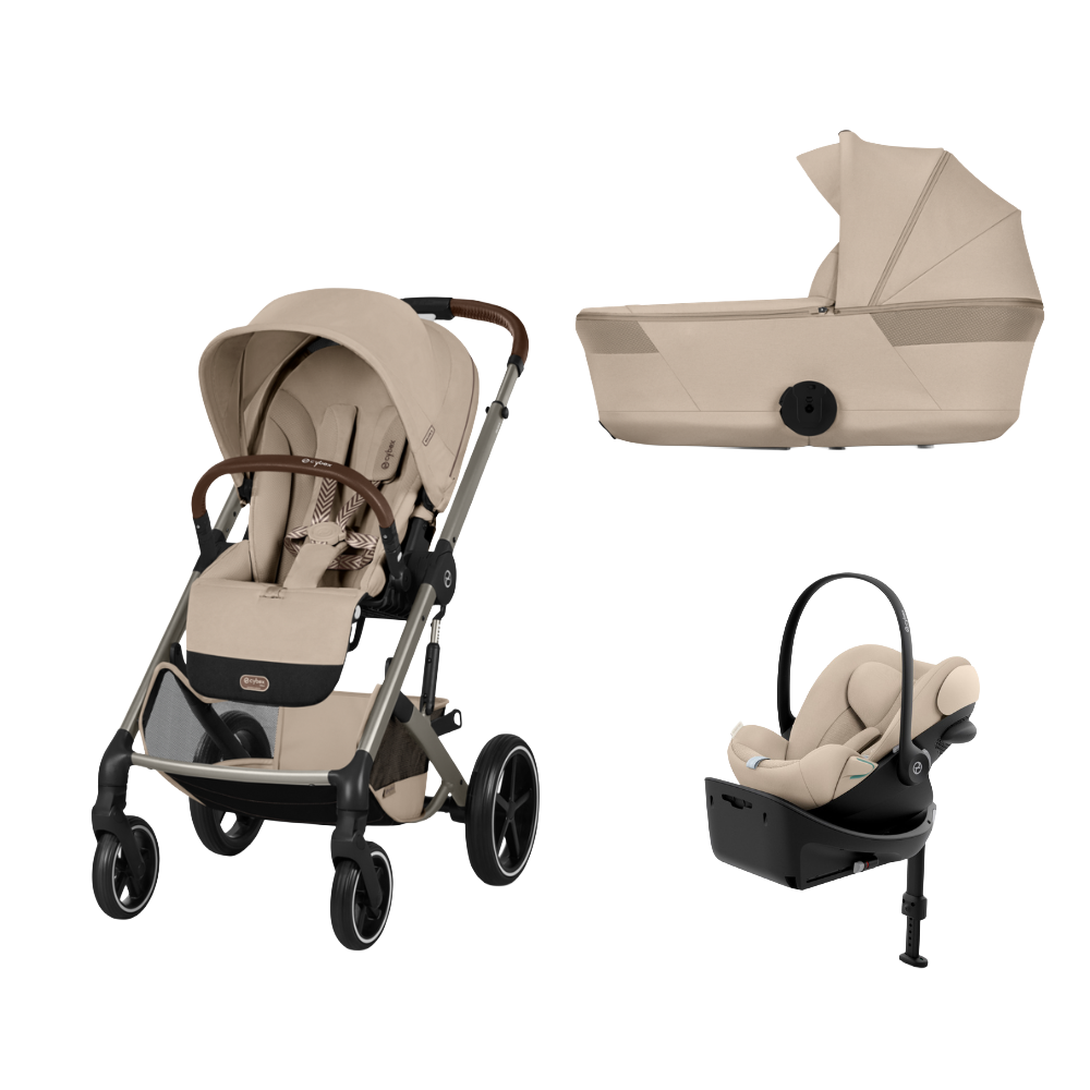 Pachet Cărucior 4 in 1 Cybex Balios S Lux Landou Scoică Cloud G3 i-Size Plus Bază Isofix 360