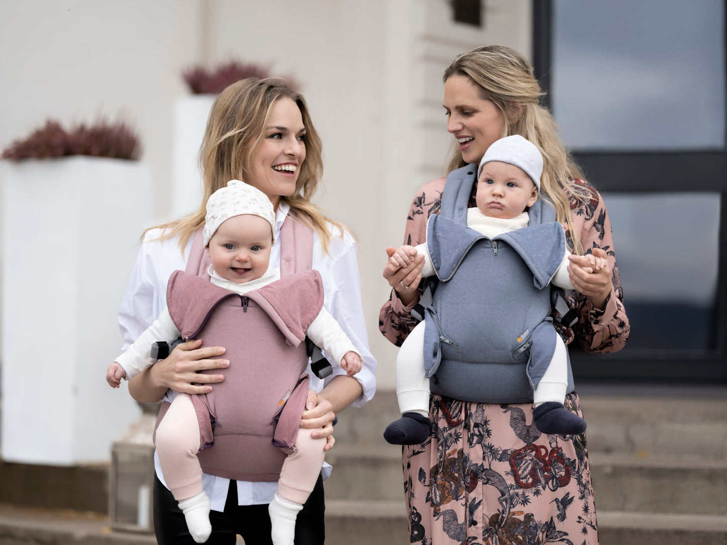 BeSafe Haven™ - Sistem de Purtare Ergonomic Premium Haze Leaf | 0-3 ani