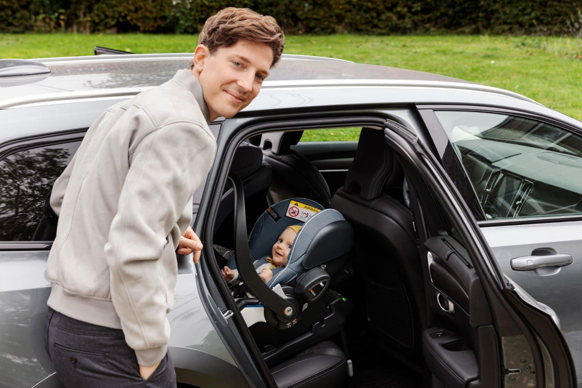 Scoică Auto BeSafe iZi Go Modular X2 i-Size Sea Green Mélange - Siguranță Premium