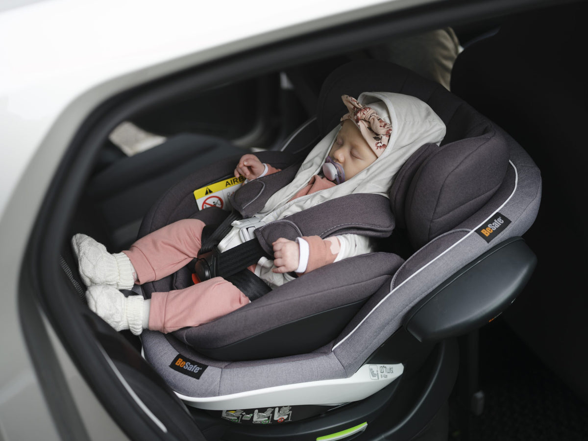 Accesoriu BeSafe iZi Transfer - Suport Ergonomic Transport Scoică, Gri Deschis
