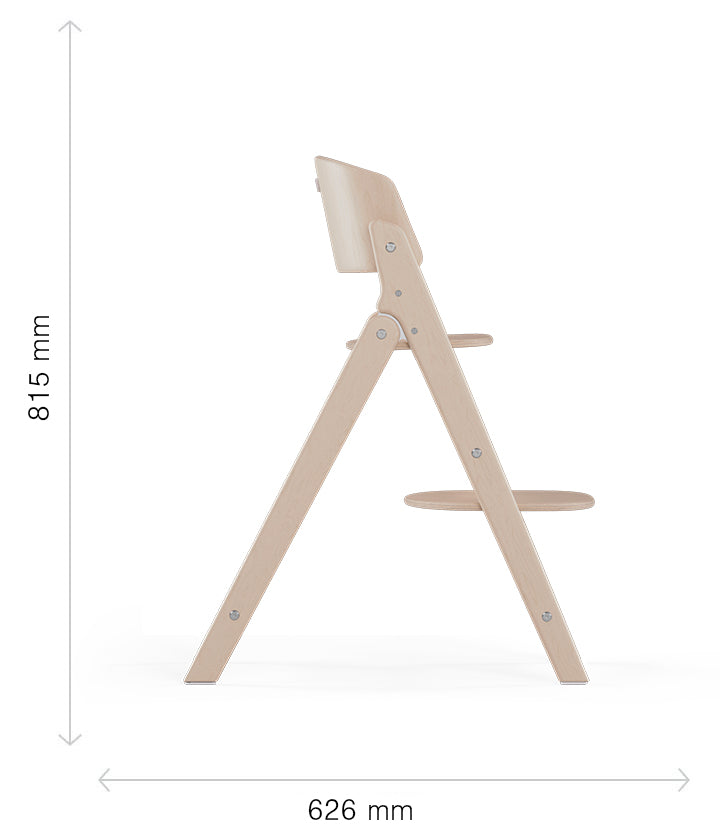 Scaun de masa Cybex Click Fold All Natural Light - deschis