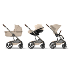 Pachet carucior 4 in 1 Cybex Balios S Lux Fold Cot + Cloud G3 + Baza G3