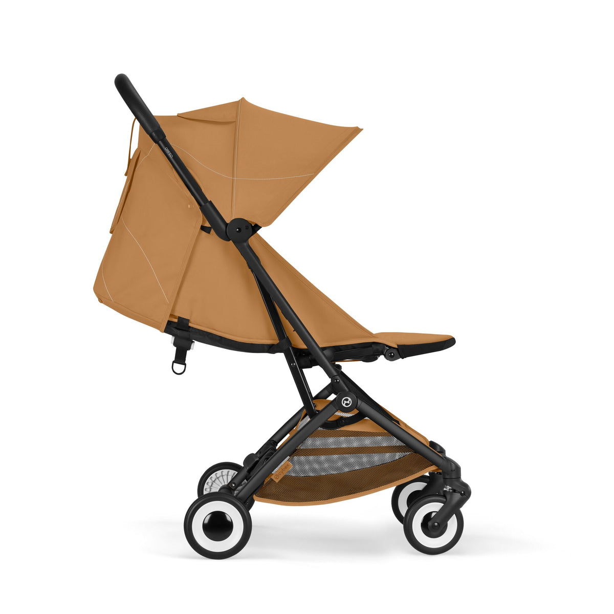 Cărucior ultracompact Cybex Orfeo, culoare Cinnamon Yellow, reclinat pentru somn