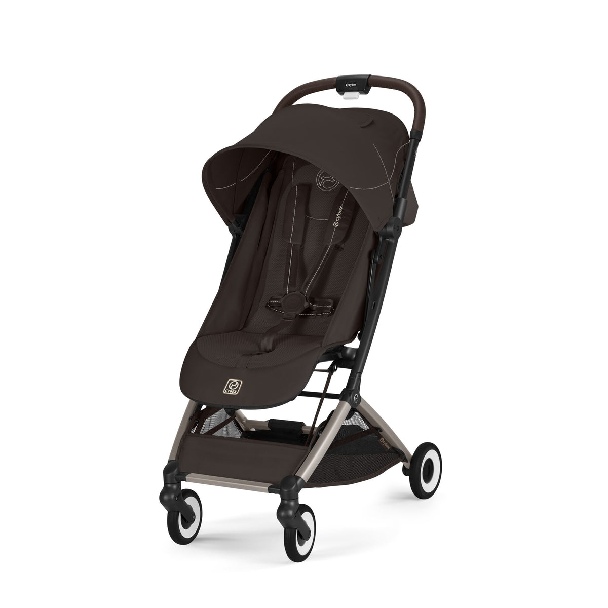 Cărucior ultracompact Cybex Orfeo, culoare Chocolate Brown, vedere generală