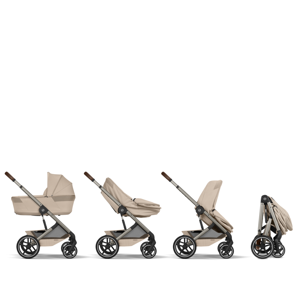 Pachet Carucior 4 in 1 Cybex Balios S Lux Fold + Scoica Cloud G3 i-Size Plus + Baza Isofix G3
