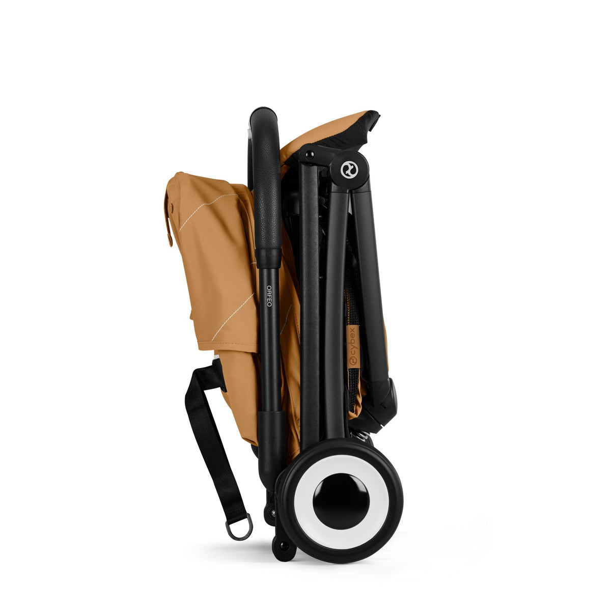 Cărucior ultracompact Cybex Orfeo, culoare Cinnamon Yellow, pliat, ultracompact