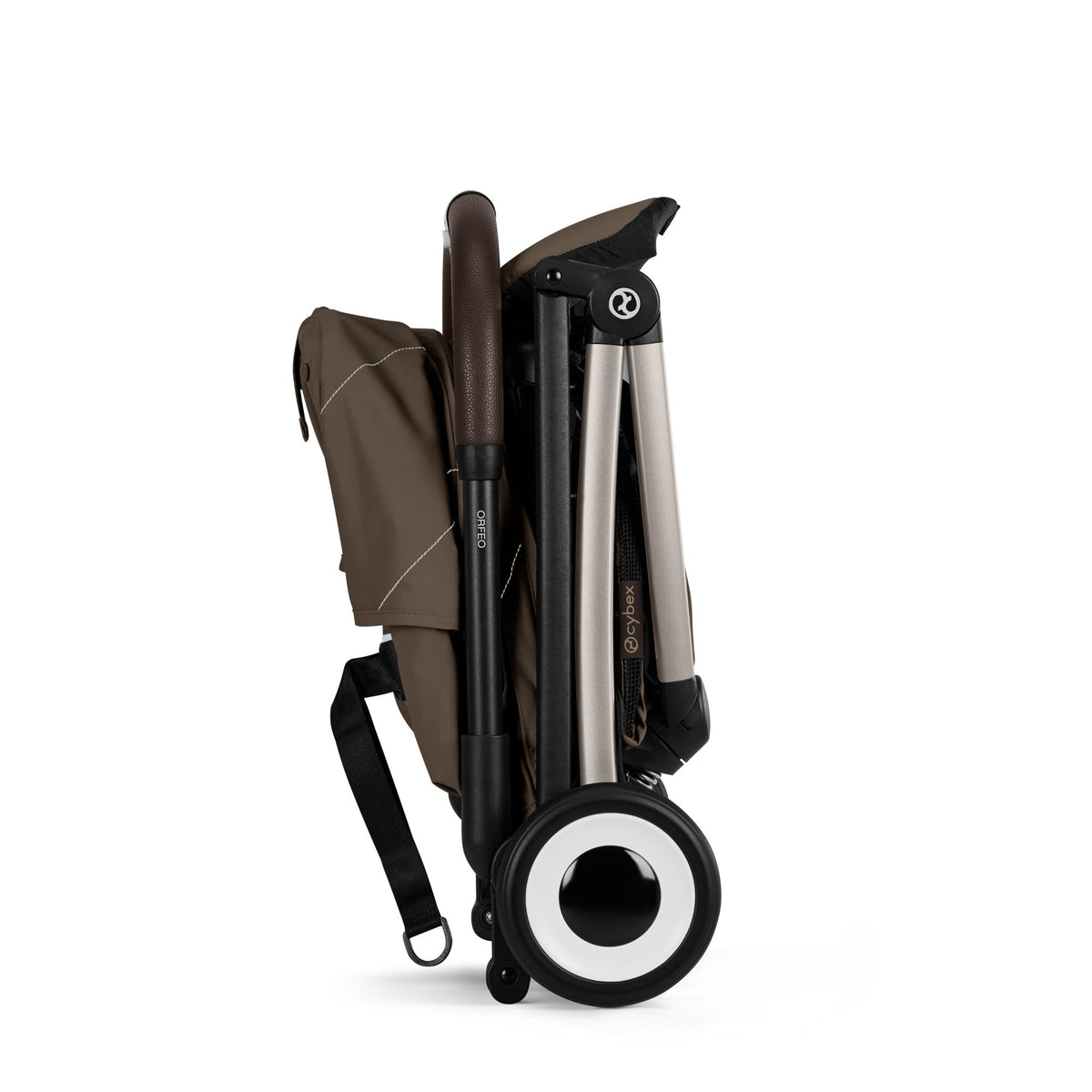 Cărucior ultracompact Cybex Orfeo, culoare Chocolate Brown, pliat, ultracompact