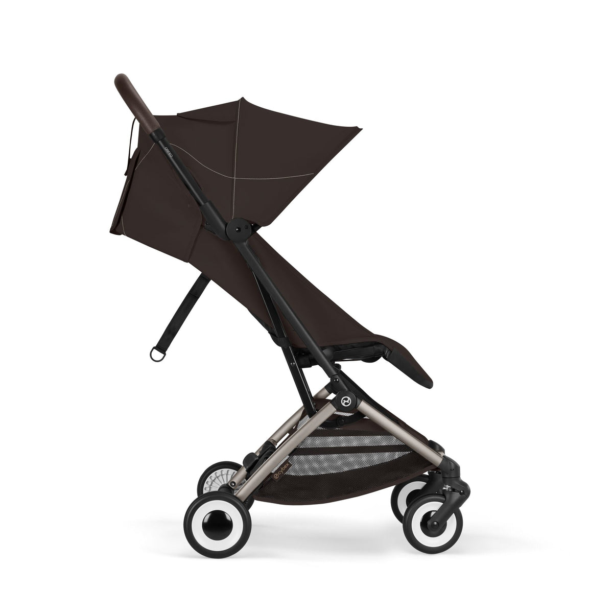 Cărucior ultracompact Cybex Orfeo, culoare Chocolate Brown, vedere generală