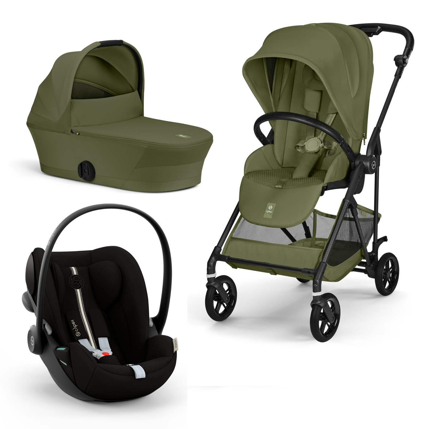 Pachet 3 în 1 Cybex Melio + Scoică Cloud G i-Size | Nola Kids