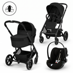 Pachet carucior 3 in 1 Cybex Balios S Lux Fold Cot + Cloud G3