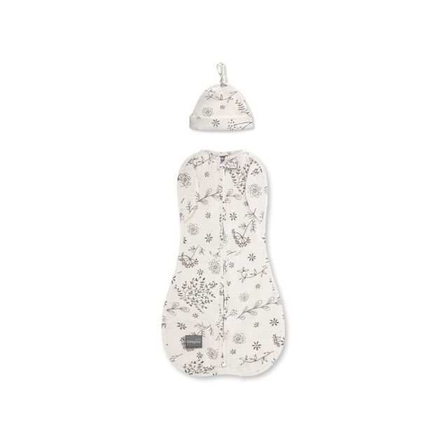 Saculet Swaddle infasat Bebe Bumbac + Caciulita - Second Step