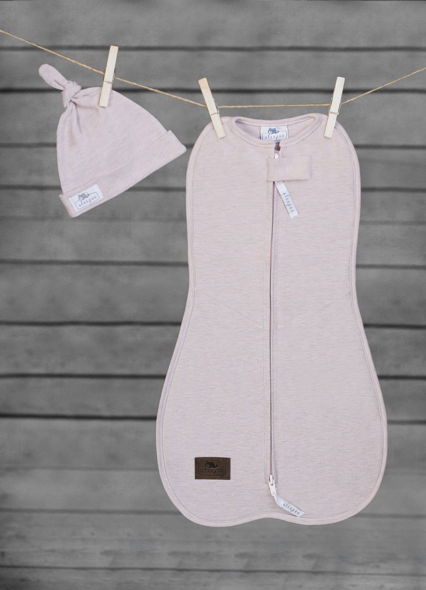 Saculet Swaddle infasat Nou Nascut Bumbac + Caciulita - First Step