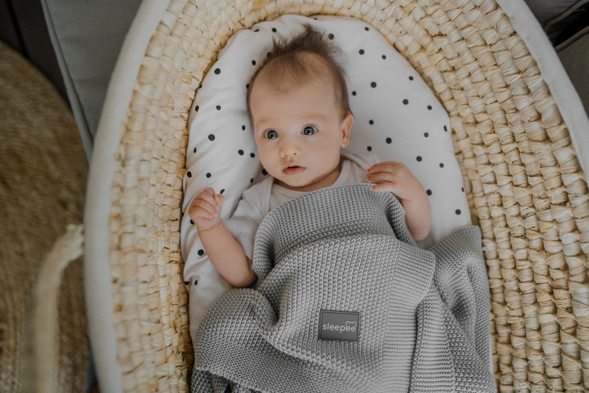 Paturica bebe Sleepee Bamboo Touch Light Grey - detaliu 4