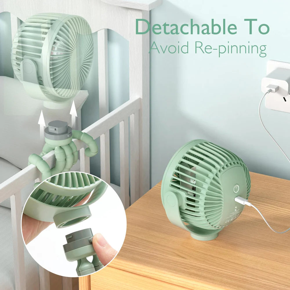 Ventilator portabil pentru carucior Momcozy 360