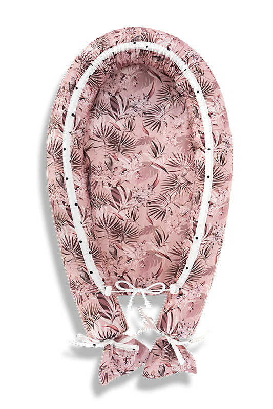 Baby Nest 2 Fete Bumbac Jungle Pink Sleepee