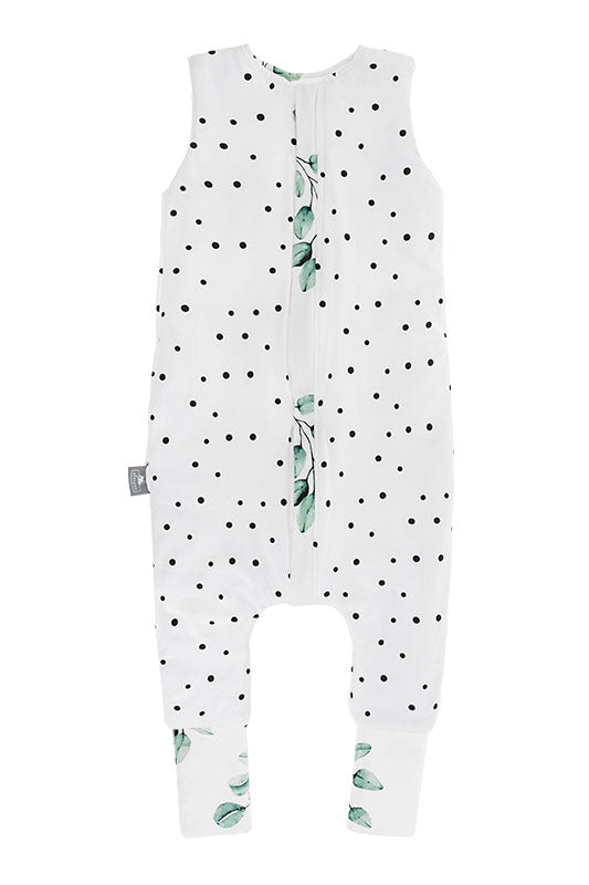 Sac de dormit reversibil cu picioare Sleepee 1-2 ani Eucalipt - detaliu 4