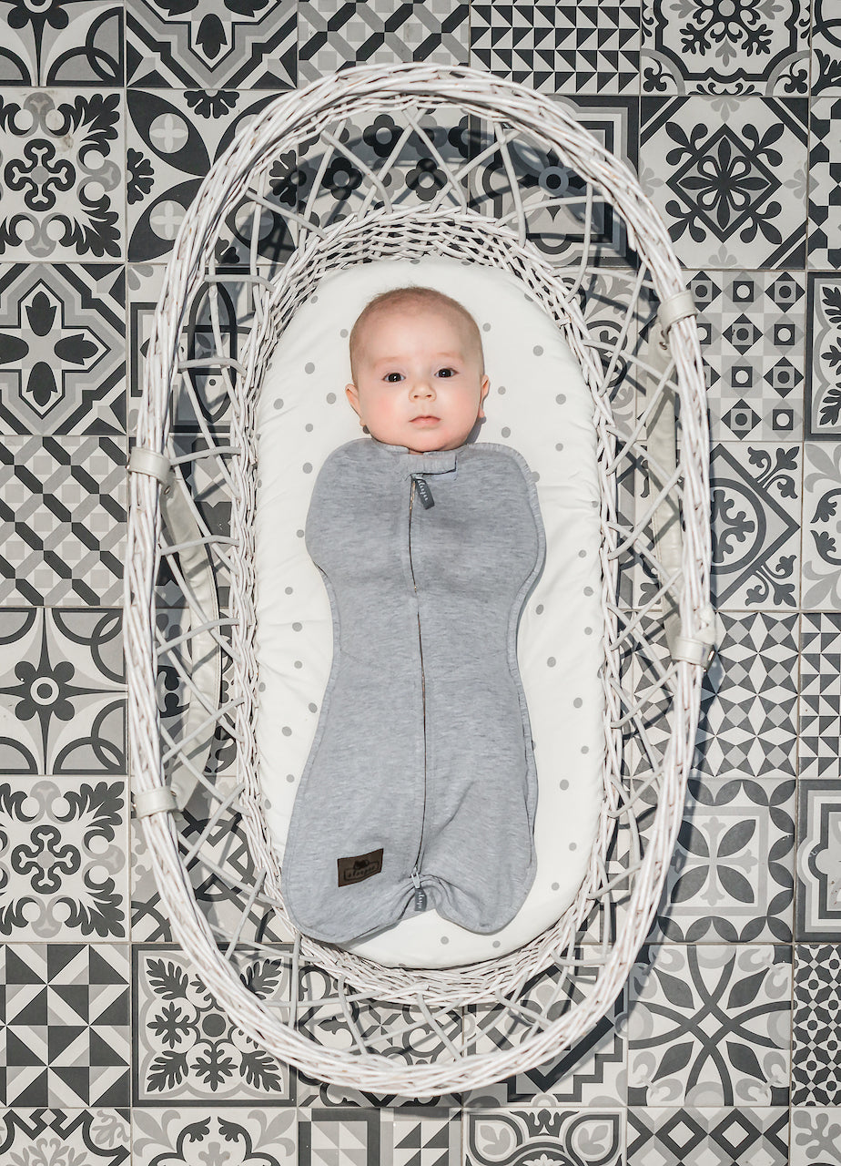 Saculet Swaddle infasat Bebe Bumbac + Caciulita - Second Step