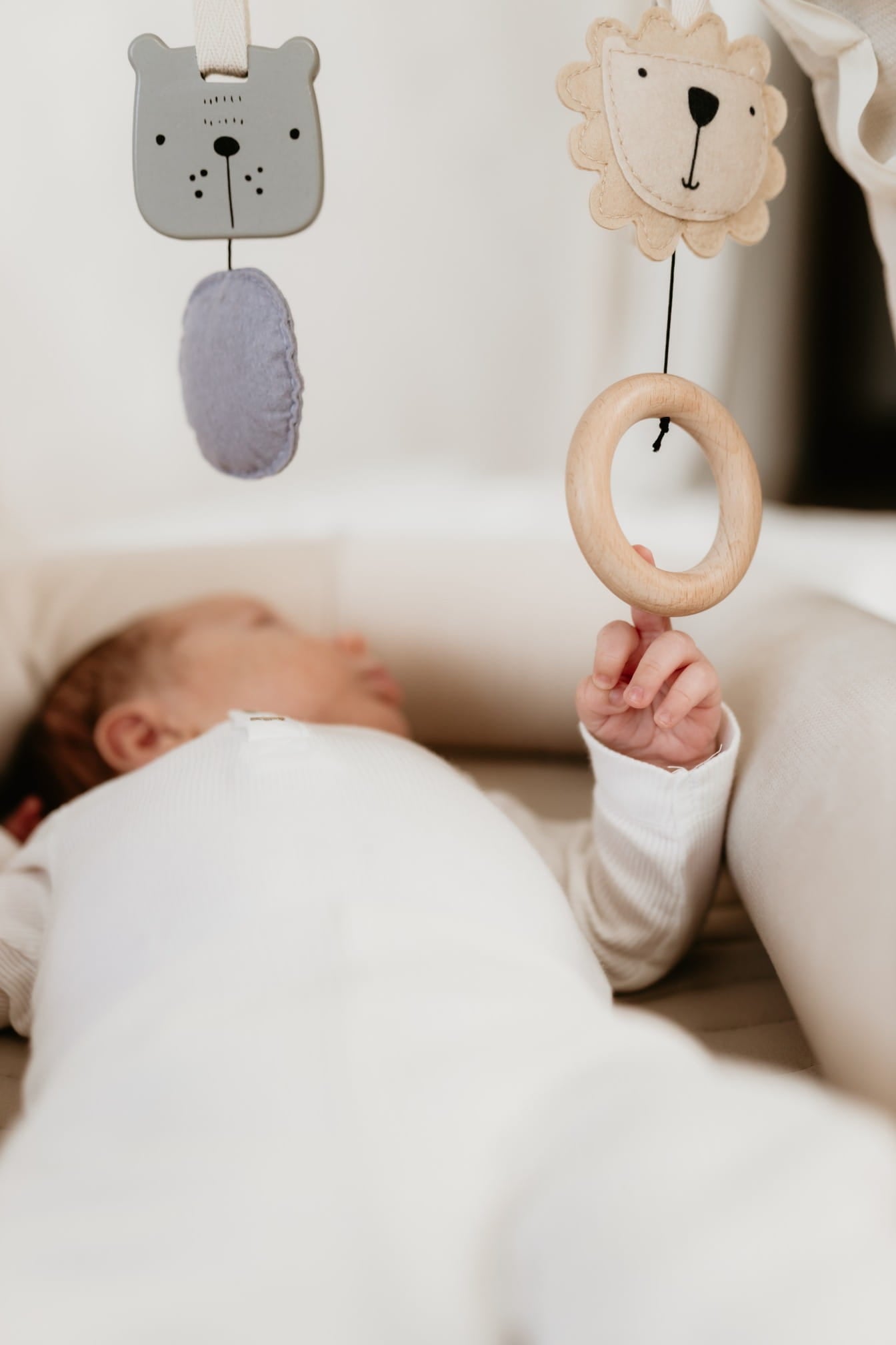 Baby Nest Modular cu Arcada de jucarii si Aparat sunete Sleepee