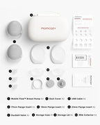 Pompa de san Momcozy M9 Dubla Gri - imagine 2