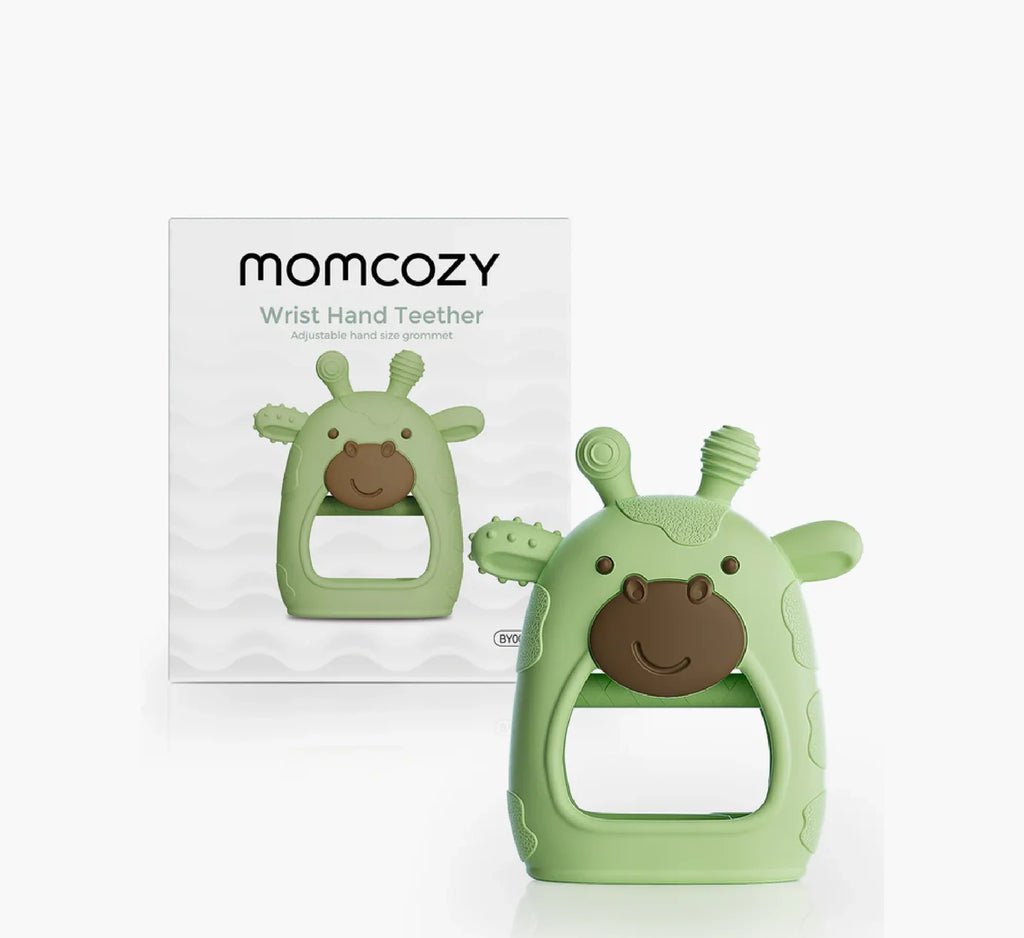 Jucarie de Dentitie Momcozy cu Bratara pentru Bebelusi