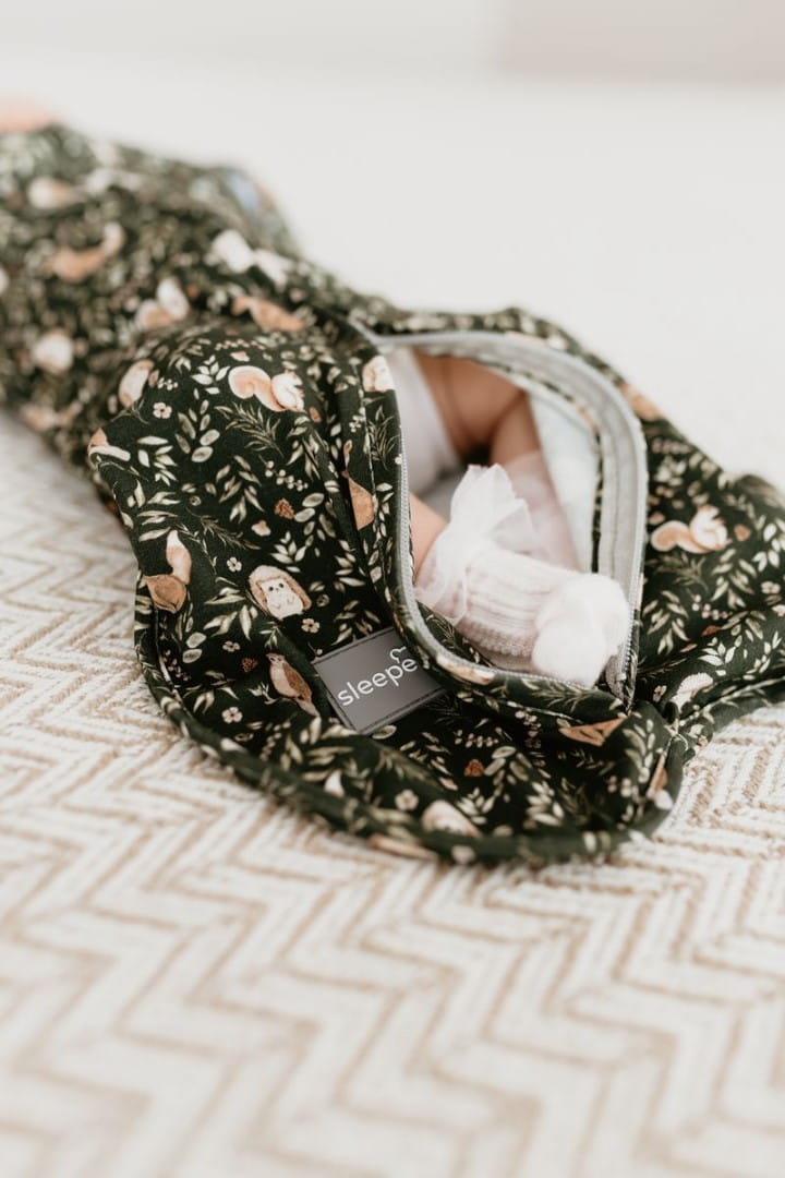 Saculet Swaddle infasat Bumbac + Caciulita Sleepee