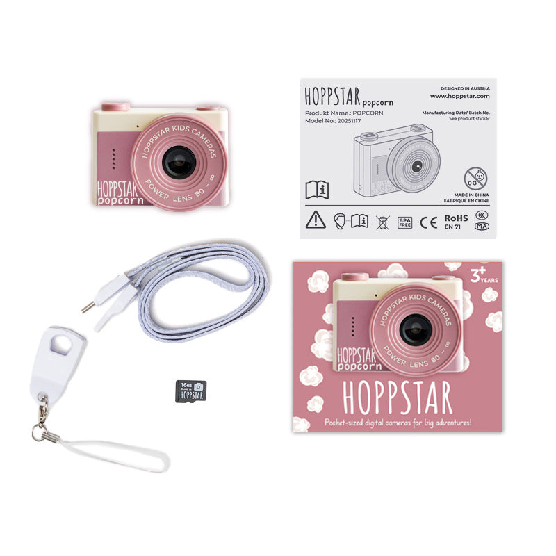 Aparat Foto Video Digital pentru Copii Hoppstar Popcorn Mini