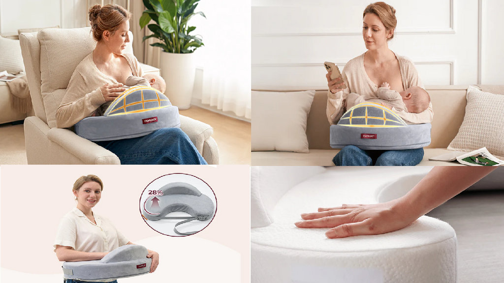 Perna de alaptat Momcozy CozyPro cu spuma memorie