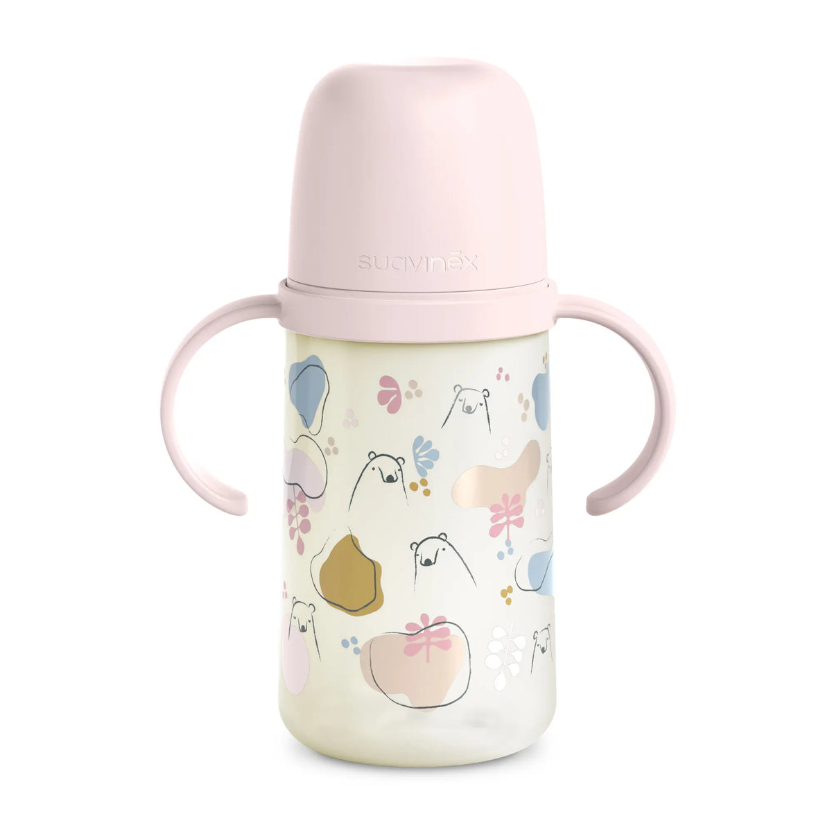 Cana cu cioc din silicon Suavinex Bears 270 ml